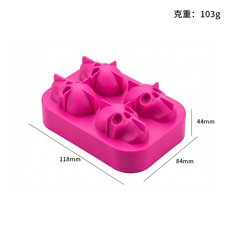 Large silicone ice mold food grade ice cube mold easy release frozen ice ball mold home use ice bar ice maker - 8