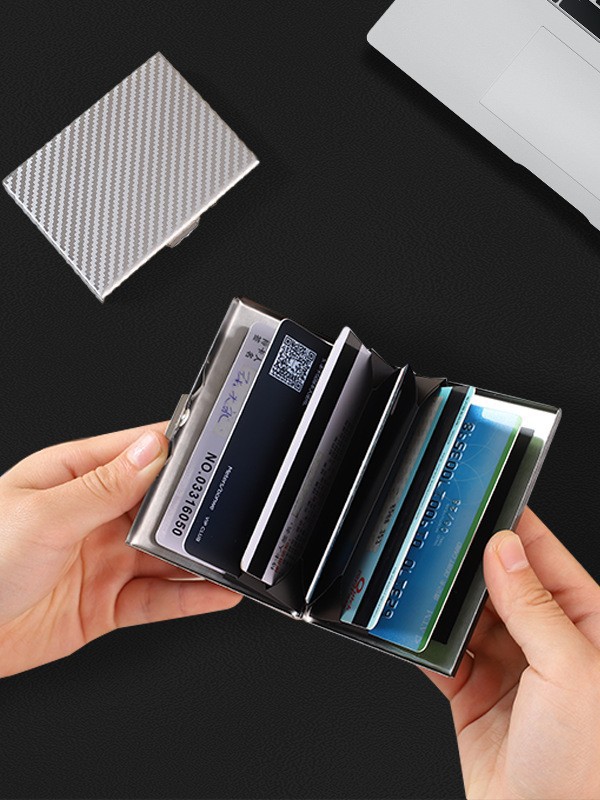 Stainless Steel Driver's License Holder with Anti-Theft RFID Blocking