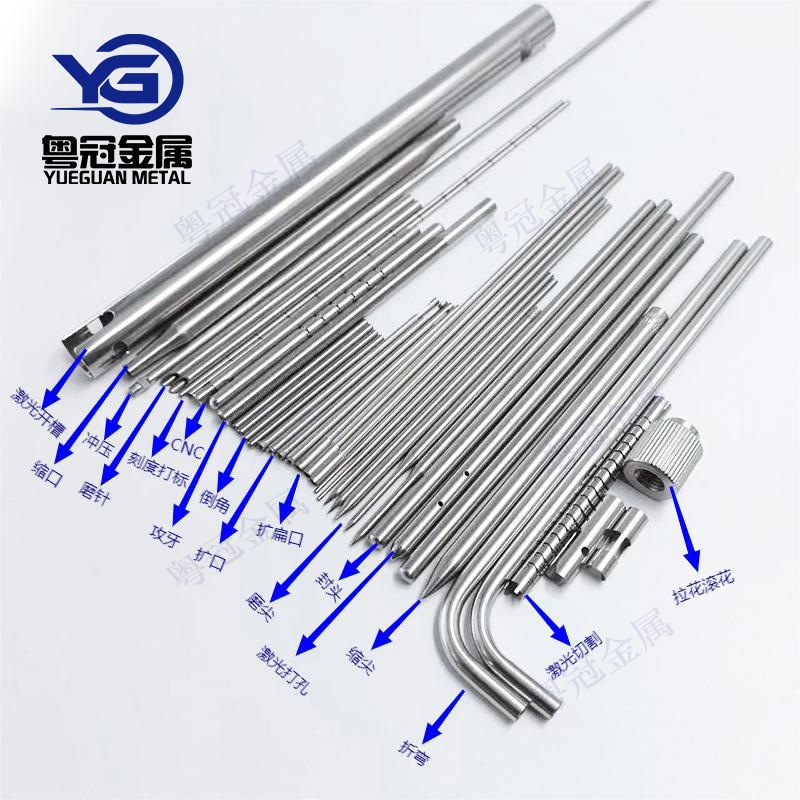 316L 304 Medical-Grade Stainless Steel Capillary Tube, Custom Processing