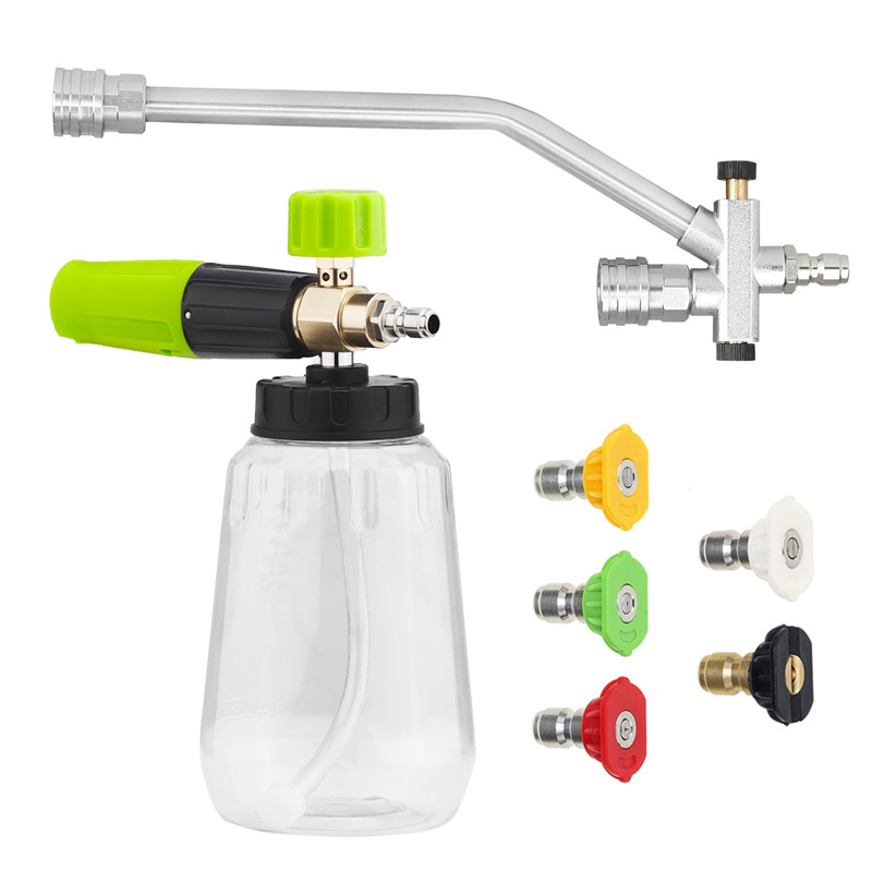 High-Pressure Car Washer Foam Lance Set with Stainless Steel Foam Gun