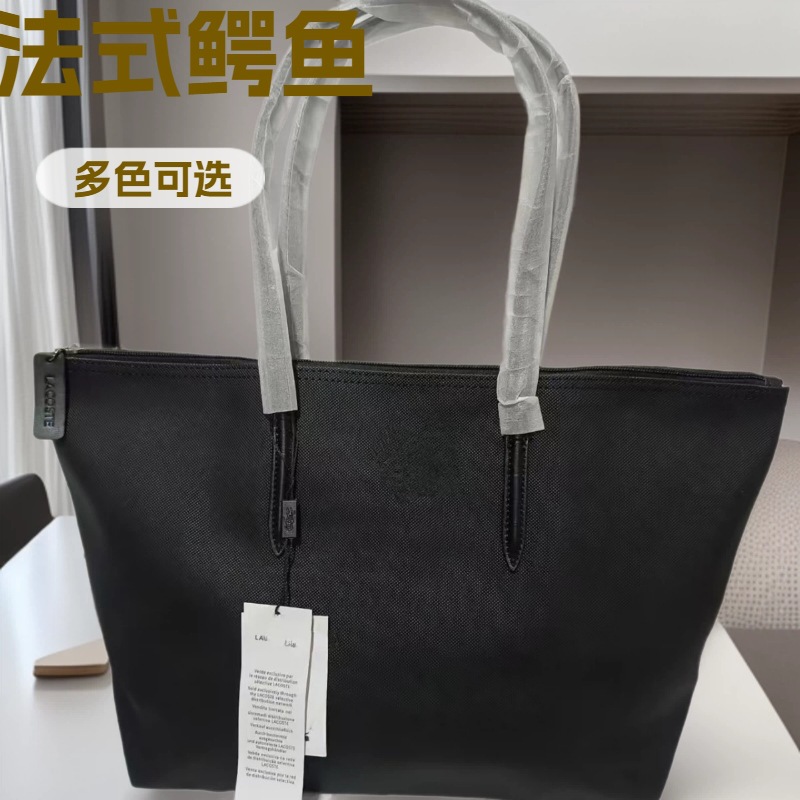 French crocodile skin handbag for women, large, fashionable, versatile hand bag, wide capacity solid color shoulder bag, elegant, suitable for daily use bag. - 1