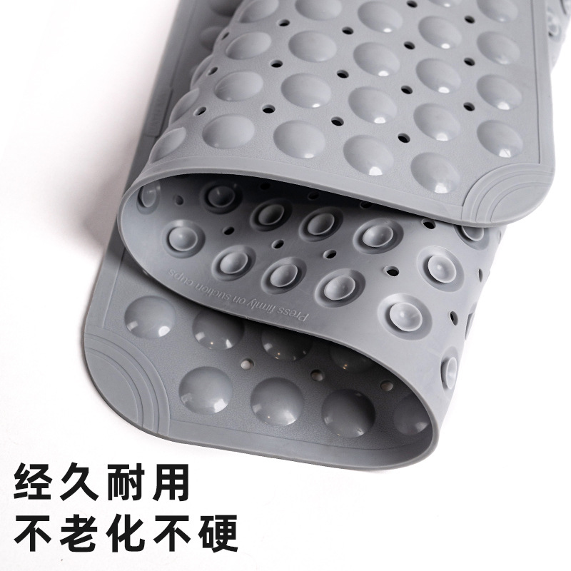 Neue einfache TPE-Badewannenmatte rutschfeste Badezimmermatte Badezimmer-Duschraumabtritt Bodenmatte Toiletten-Fußmatte - 4