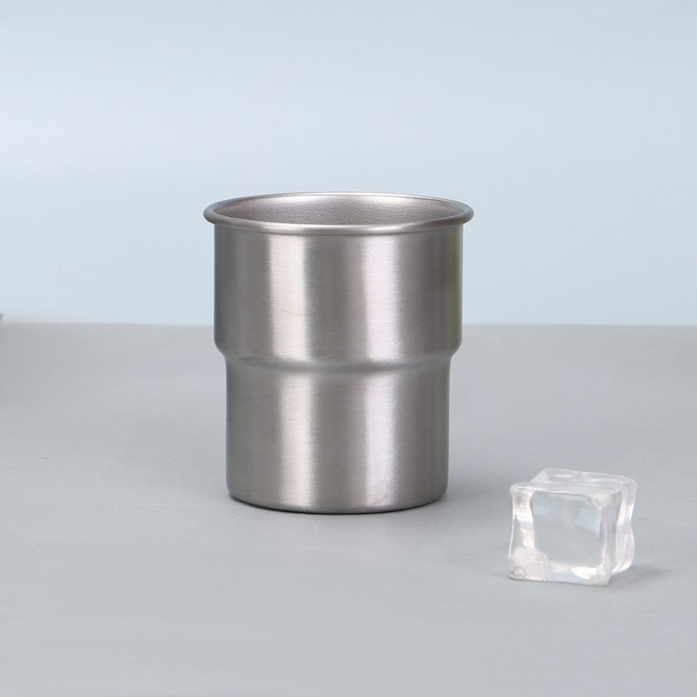 New 304 stainless steel mini wine glass single-layer corrugated edge anti-scald thermos cup outdoor camping style picnic water cup - 7