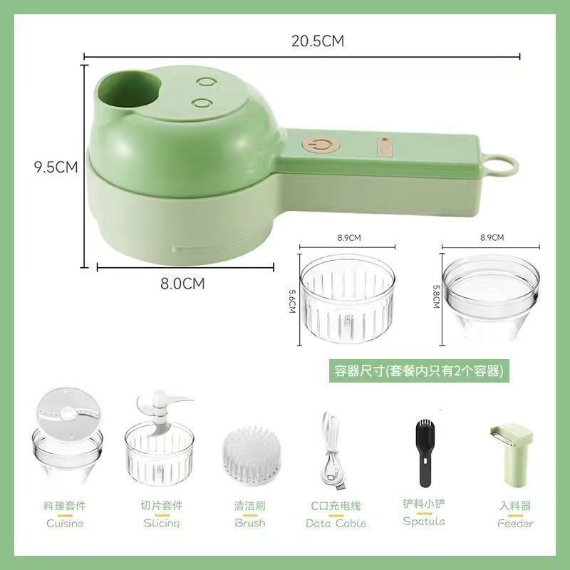 Gatling vegetable cutter new multifunctional home slicing tool storm electric garlic press hand-type kitchen robot. - 10