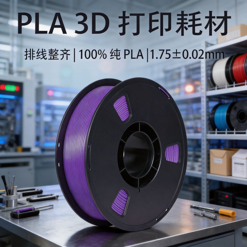 PLA 3D Printer Filament 1.75mm, 1kg Net Weight