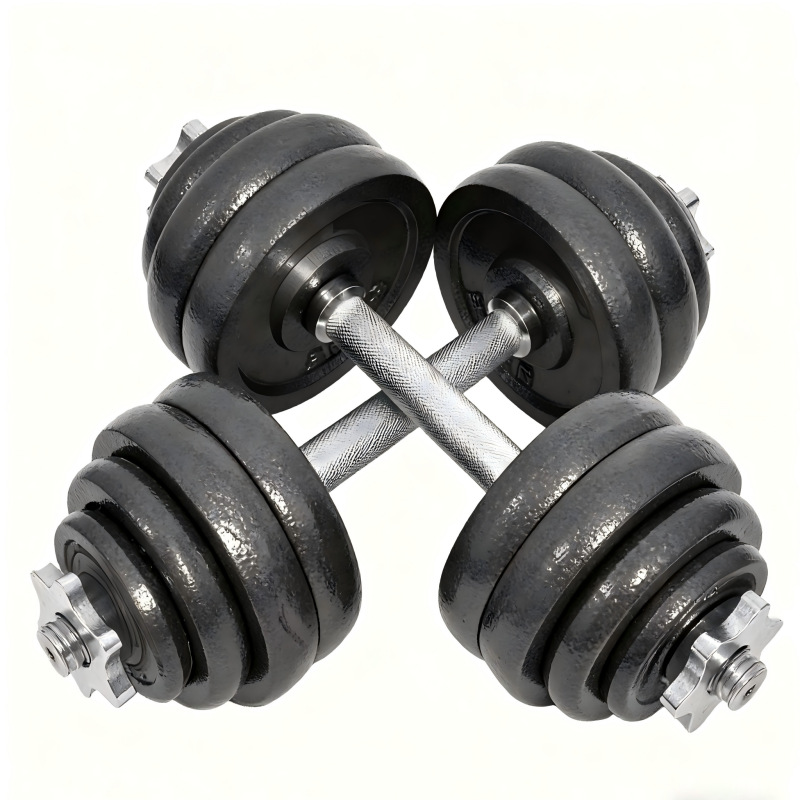 Erkek Halter Ev Kullanımı Boya Kaplamalı Halter Barbell Seti Kadın Halter Barbell Seti Ev Kullanımı 15/20/30 kg - 1
