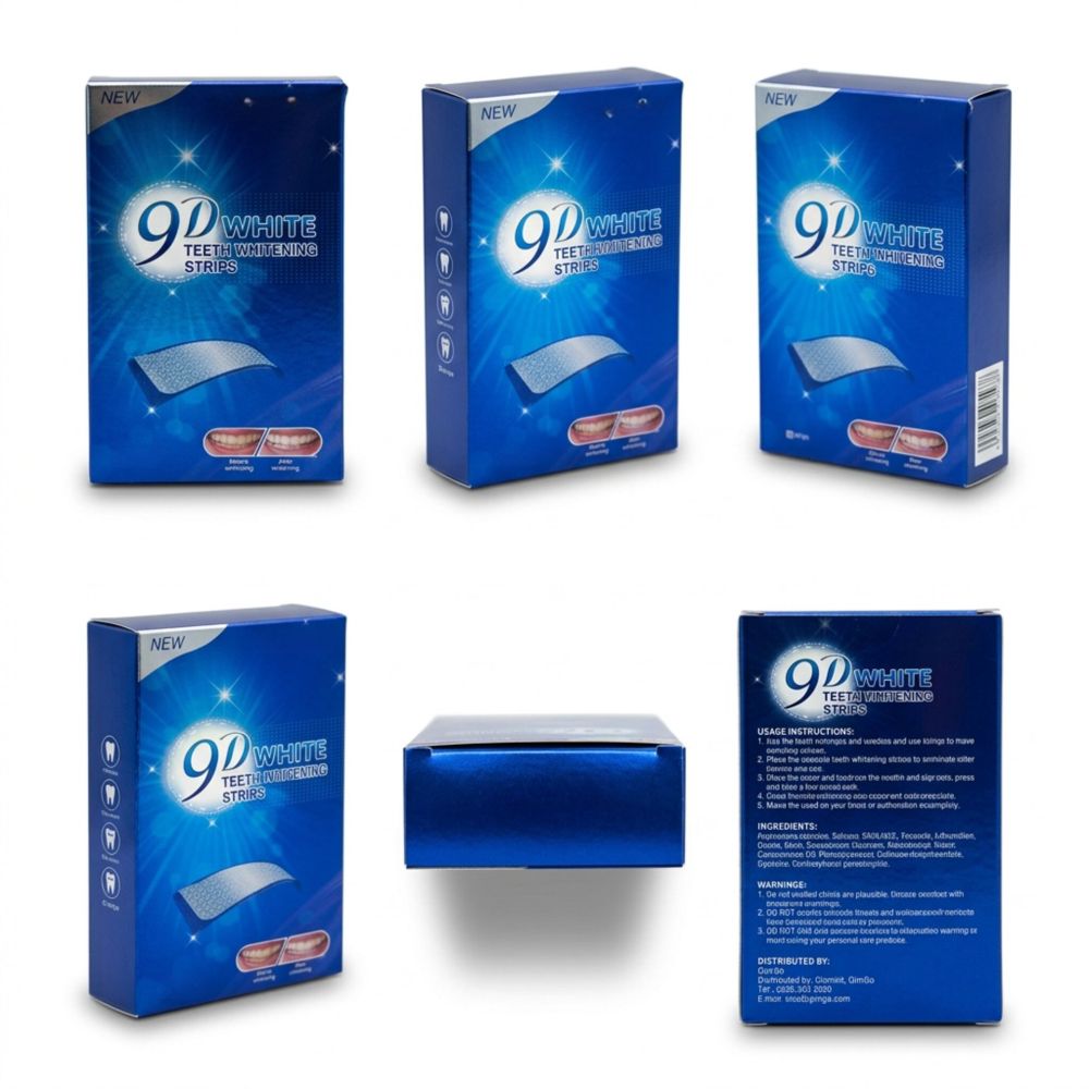 9D Teeth Whitening Strips, 7 pairs 14 strips