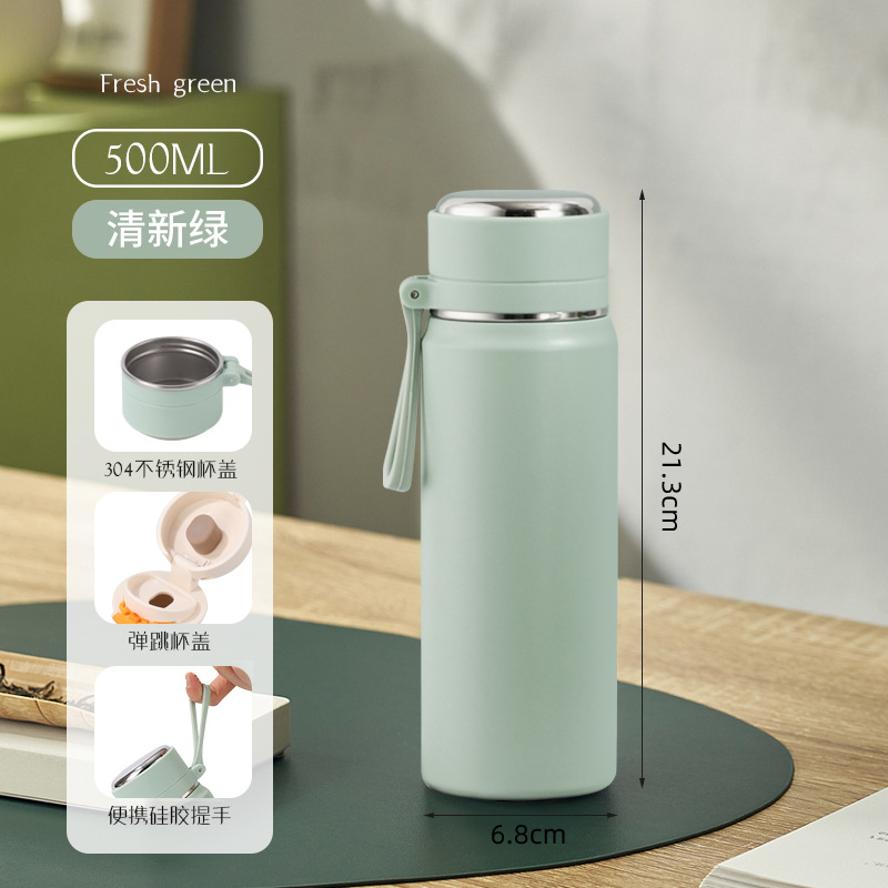 Großvolumige Thermosbecher im Großhandel 316 Edelstahl hochwertiger Wasserbecher 304 Tee-Wasser-Trenndeckelbecher doppelt verwendbarer Thermosbecher - 13