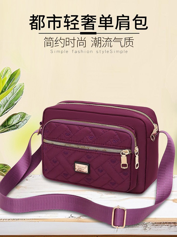 Neue Stil-Crossbody-Tasche zum Ausgehen, große Tasche für Einzelhandelstische, leichte Luxus-Kleinquadrat-Tasche, französische Kleinreisetasche, modische Oxford-Stoff-wasserdichte Geldbörse