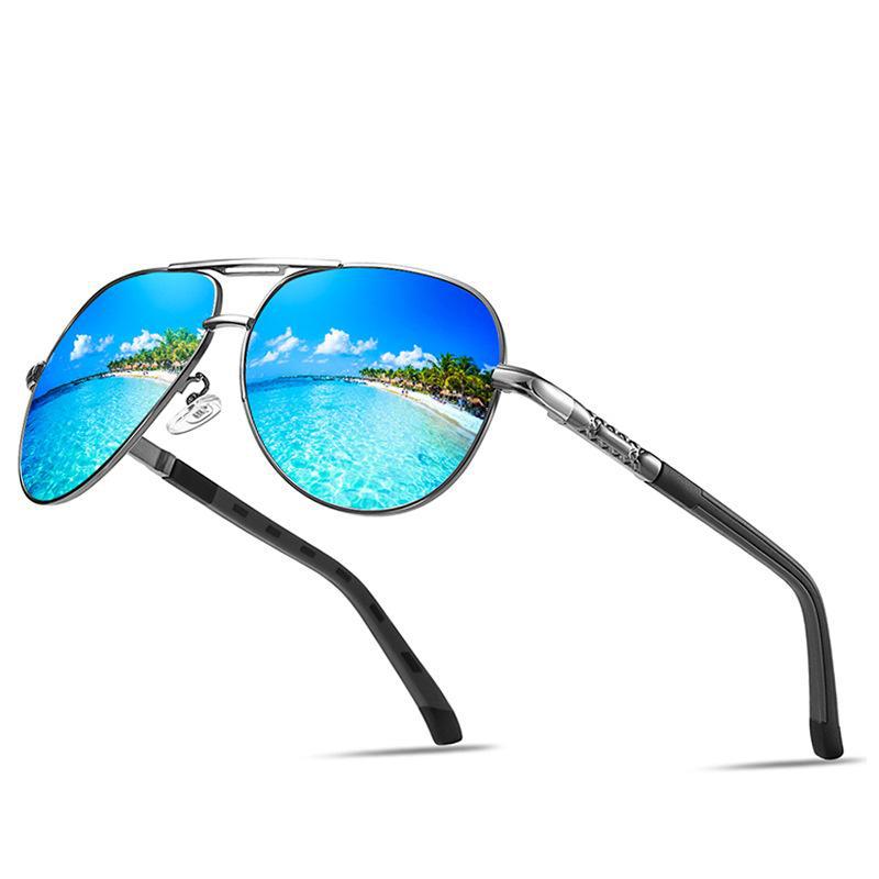 Men's Polarized Toad-Style Sunglasses with Spring Hinges, Model 8725