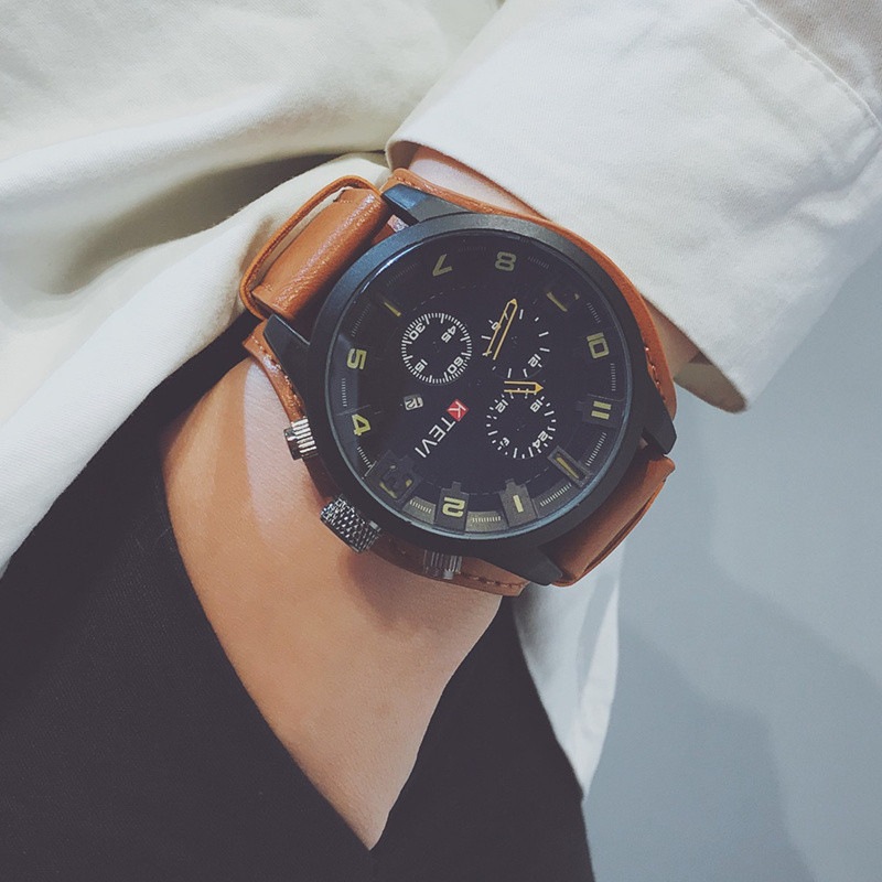 Außenhandelsheiße Herrenuhr, hochwertige Modetrend tägliche kreative Persönlichkeit spezielle Kräfte große Zifferblatt Herrenuhr