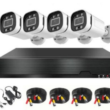 Analog gözetim seti 4 yollu 8 yollu koaksiyel HD AHD CCTV DVR kamera gece görüş su geçirmez uzaktan yiwu
