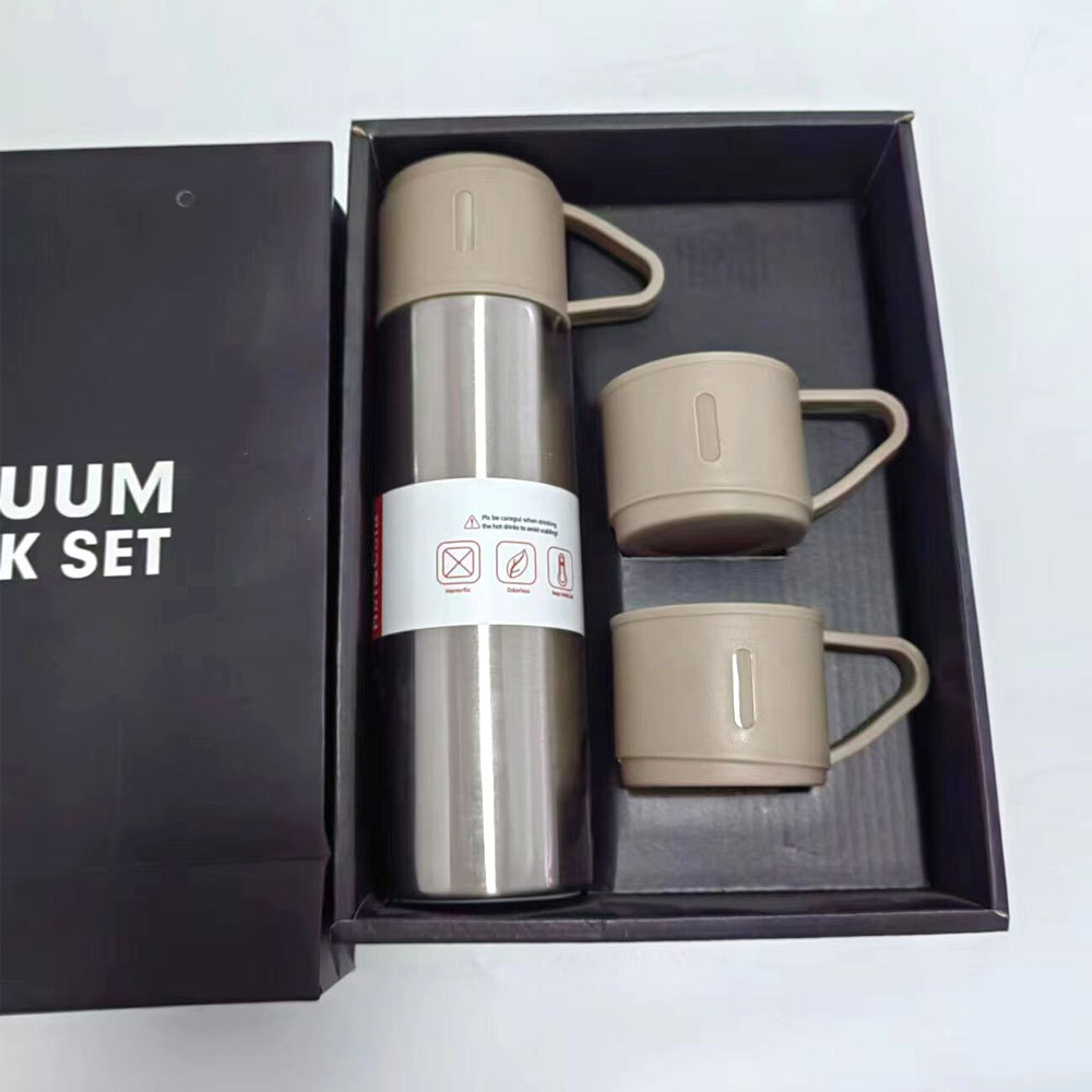 Thermobecher-Set aus Edelstahl 304 in Geschenkbox - 1