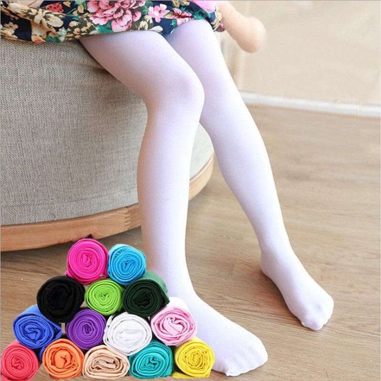 Kinder-Tanzsocken aus Samt, 80 DEN, dünn, Ballett-Strumpfhose