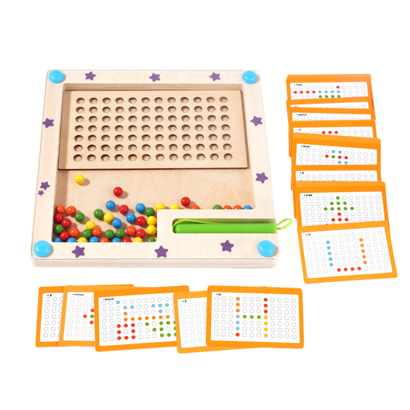 Magnetic Maze Card Game, Ages 3-6, Concentration Training