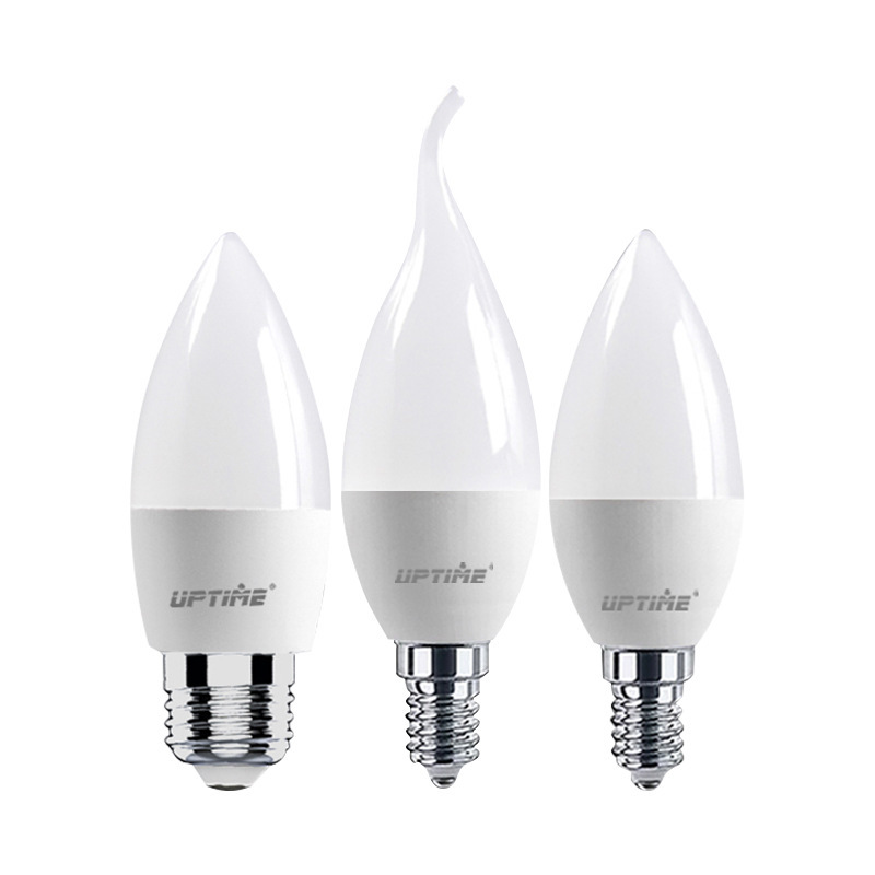 New foreign trade cross-border LED candle bulbs E14 pull-tail tip bulbs high brightness bulbs LED candle bulbs wholesale.
