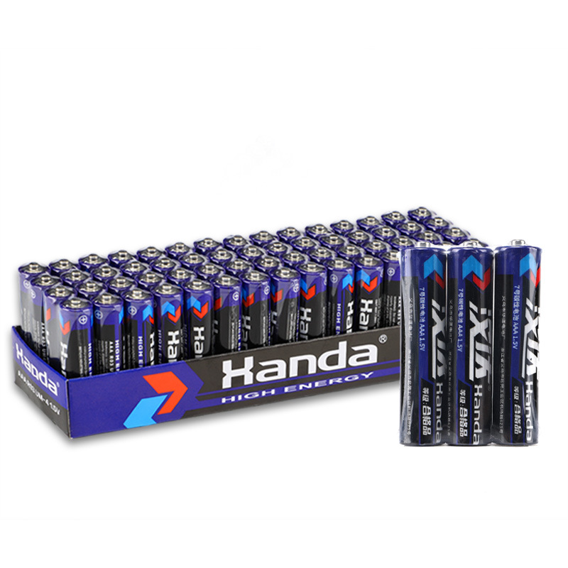 Trockenbatterie Größe 7 Batterie Großhandel 1,5V Straßenmarkt Spielzeug Fernbedienung R03 Kohlenstoff AAA Zink-Mangan Batterie Größe 7