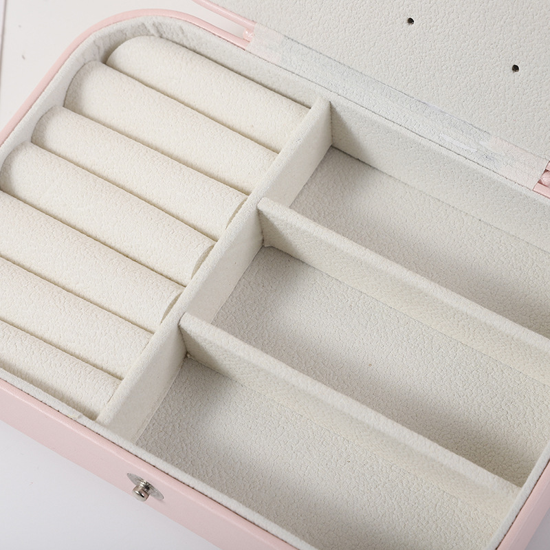 Necklace Ring Jewelry Storage Box Girl Style Portable Jewelry Box Small Earring Ring Jewelry Box - 4