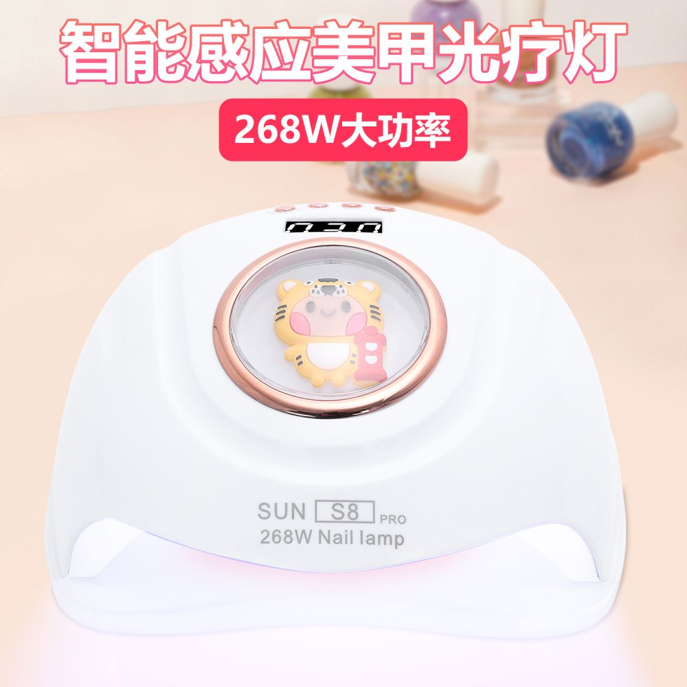 Manufacturer wholesale new product smart timed manicure lamp 57 lamp beads dual light source non-darkening nail polish adhesive dryer