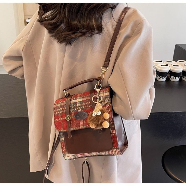 Preppy Style Backpack Casual Women's Bag 2026 New Fashion Handbag Student Versatile Travel Small Backpack