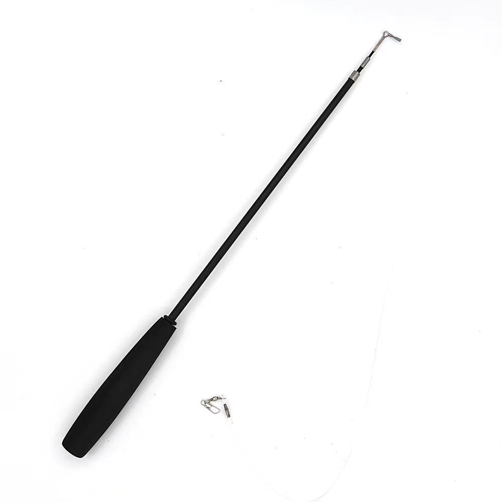 Retractable Cat Teaser Wand 1.8m Four-Section with Feather Replacement Heads - 6