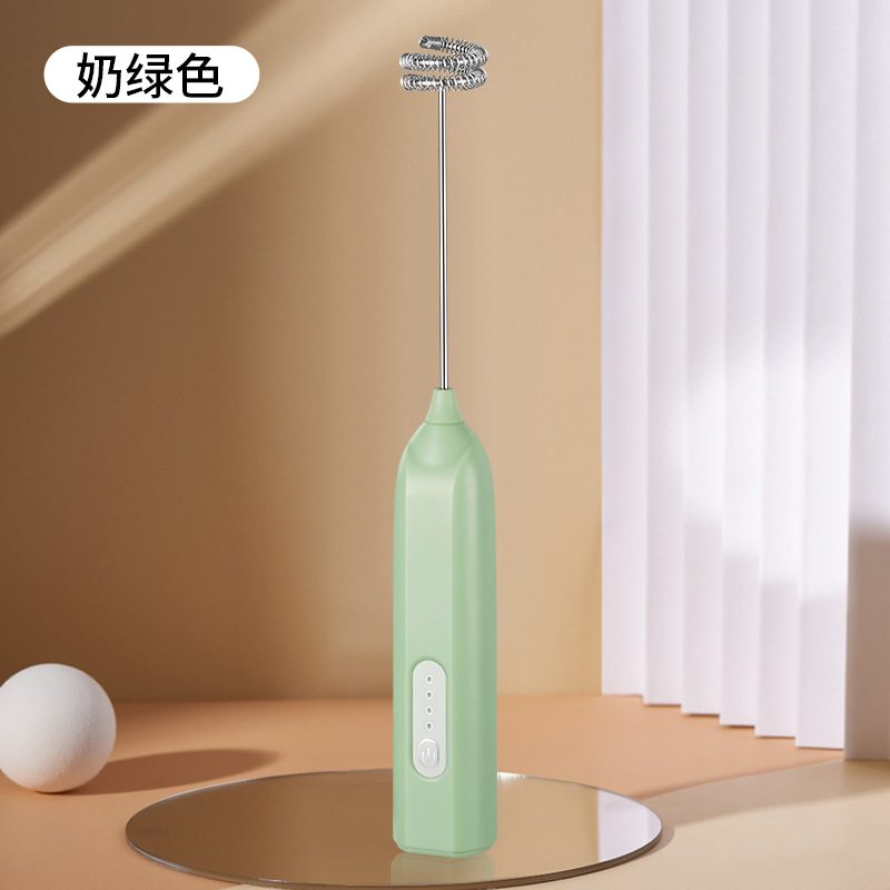 Milk Frother Coffee Maker Home Portable Milk Cream Whipper Electric Mixer Stick Milk Frother Handheld Blender - 7