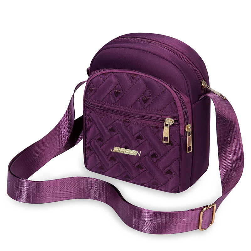 Leichte Handy-Umhängetasche für Damen, Mini-Crossbody-Tasche, Leichte Tragetasche, Canvas-Tasche, modisch, vielseitig kombinierbar, wasserdicht, Einzel-Schultertasche, Schlüssel- und Münztasche - 6