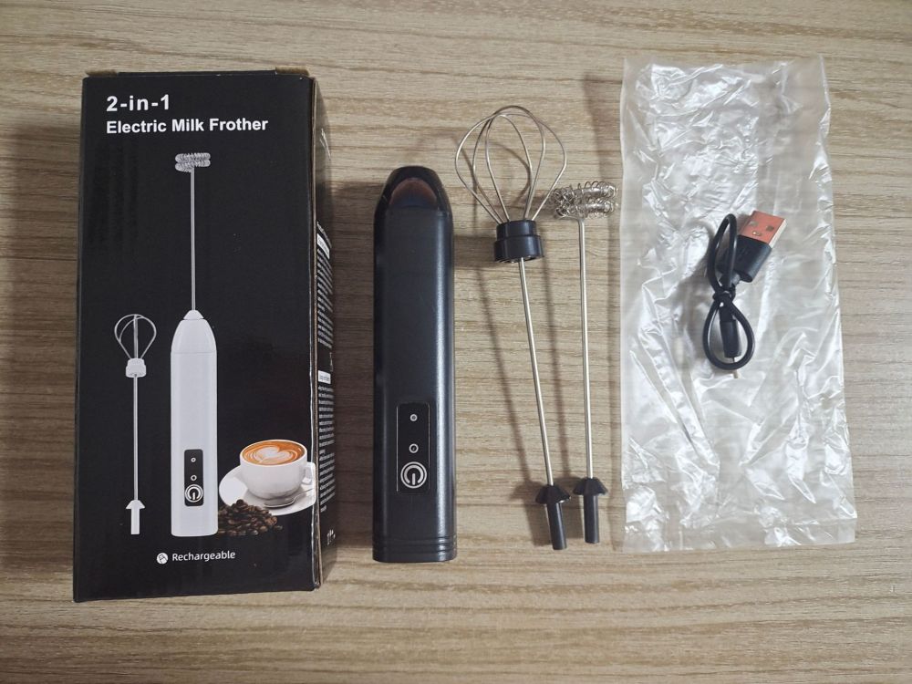 Neues Modell des Herstellers Elektrischer Milchaufschäumer Milchaufschäumer Handmixer für Kaffee Milchpulver Mixer mit Staubschutzkappe Milchschäumer - 13