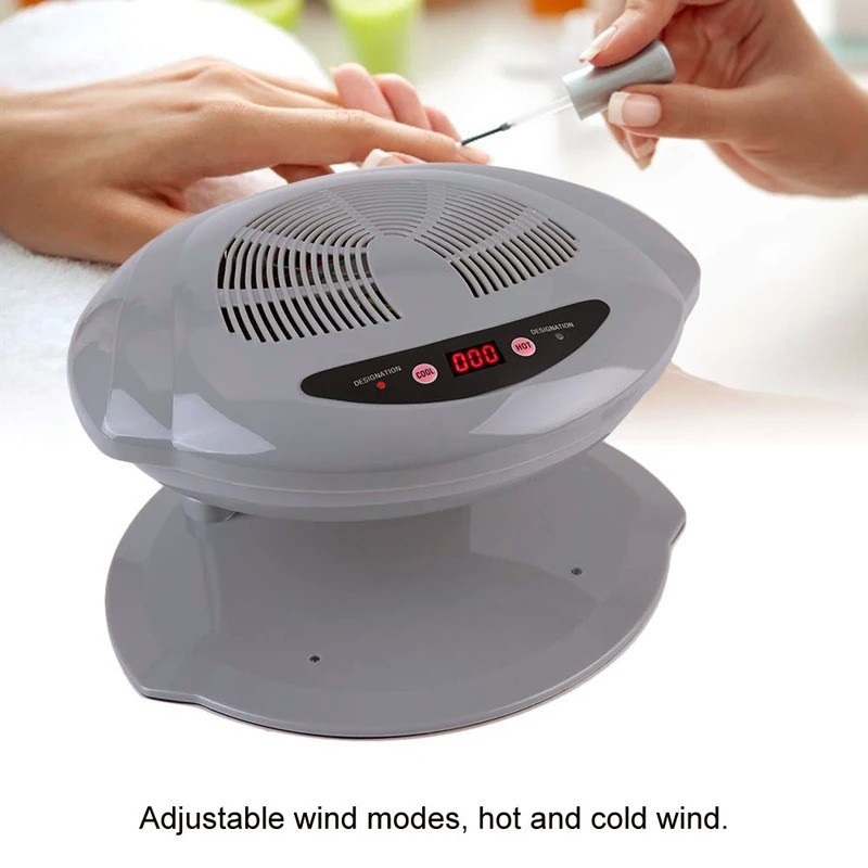 Nail dryer, automatic sensor, hot and cold air
