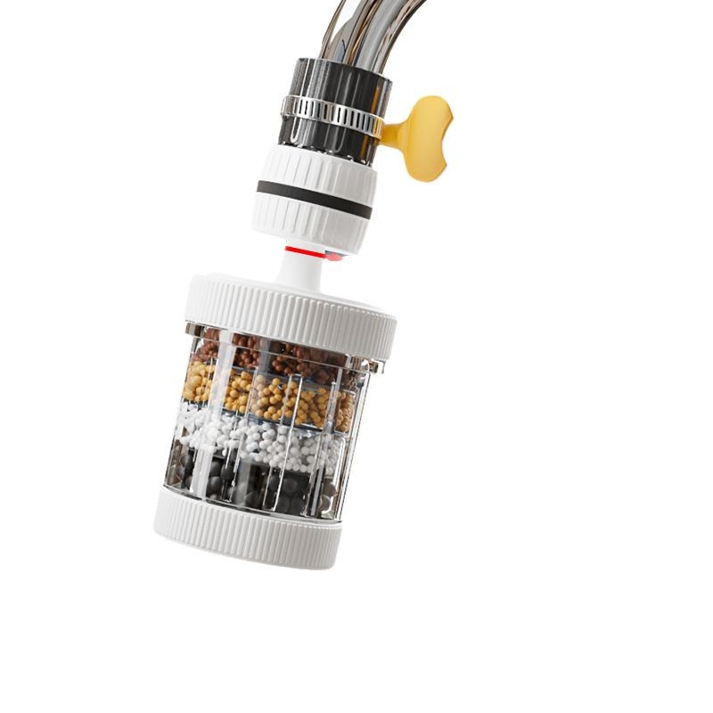 Küchenarmatur-Filter mit drehbarem Auslauf, spritzwasserbeständiger Duschkopf, sechsschichtige universelle abnehmbare und waschbare Wasserleitungsfilter für den Hausgebrauch. - 6