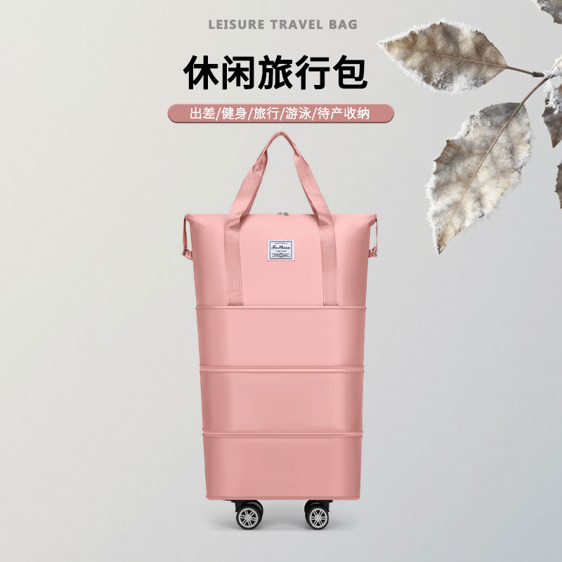 Travel bag, large capacity, three-layer expandable