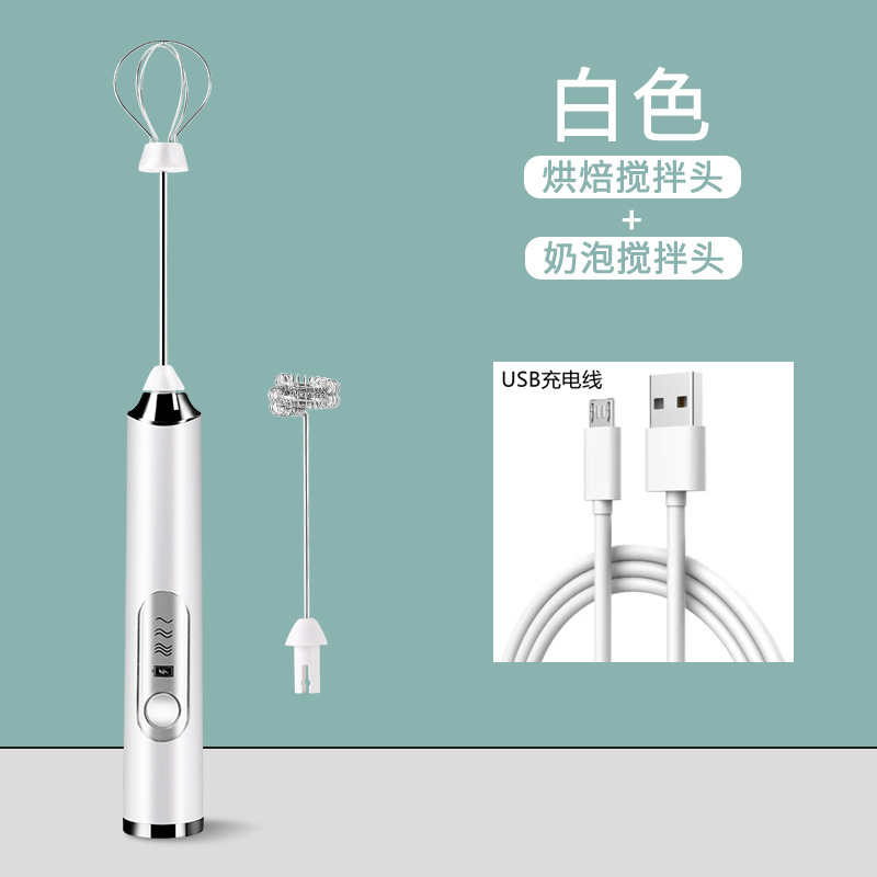 Elektrischer kabelloser automatischer Handmixer für Sahne, Eier, Kuchenteig, Kaffee und Milchschaum – Mini manueller Milchaufschäumer - 10