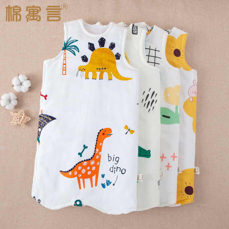 Baby Sleeping Bag, Pure Cotton, Thick Quilted, Sleeveless