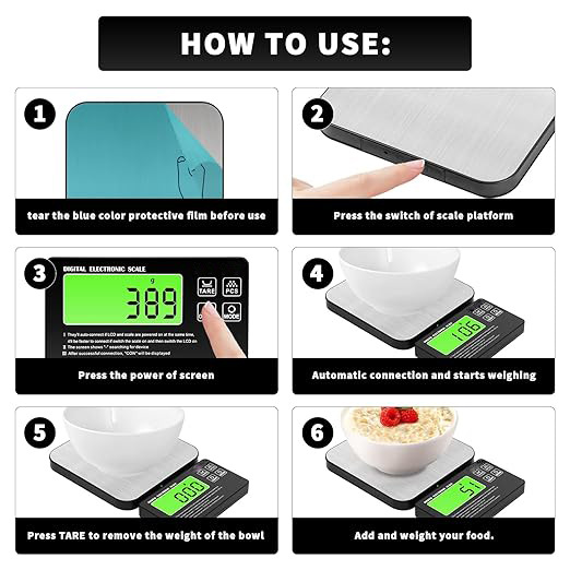 2024 New Split Design Digital Kitchen Scale 1g LCD Screen Split Cooking Digital Scale