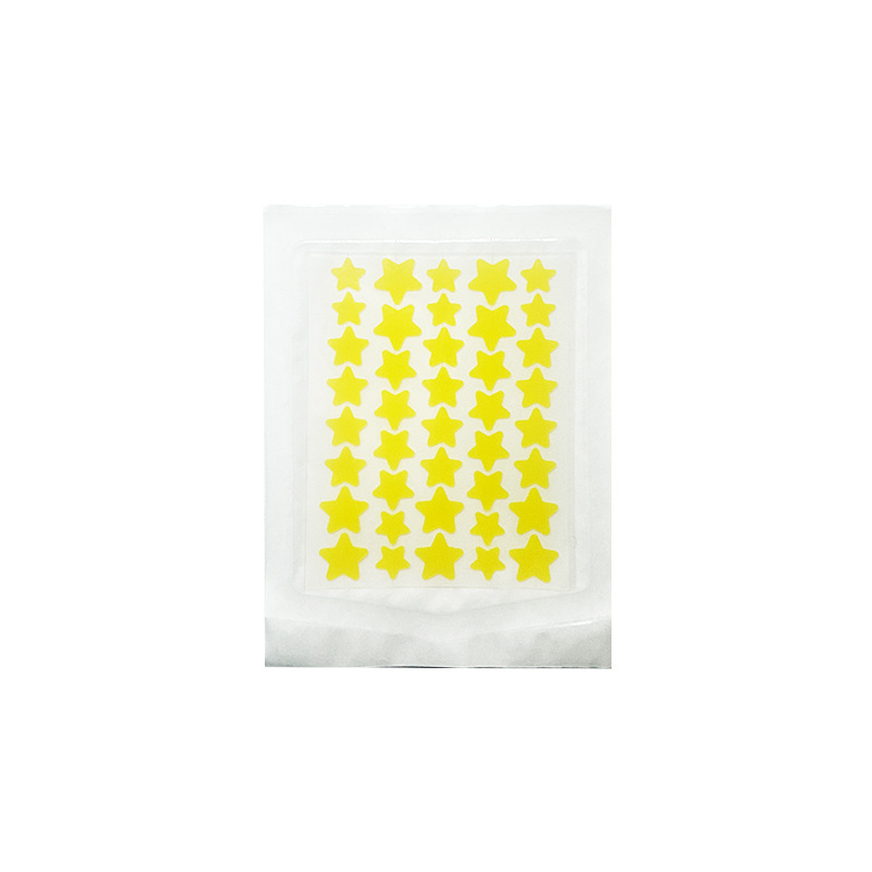 Cross-border wholesale factory colorful star acne patches, concealing acne stickers with hydrocolloid pus absorbing blemish removal patches, makeup-compatible, in stock, ultra-thin