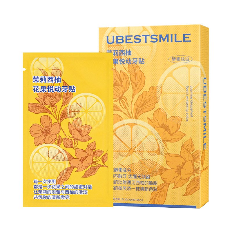 PAP+ Teeth Whitening Strips Fruit Flavor Dry Application