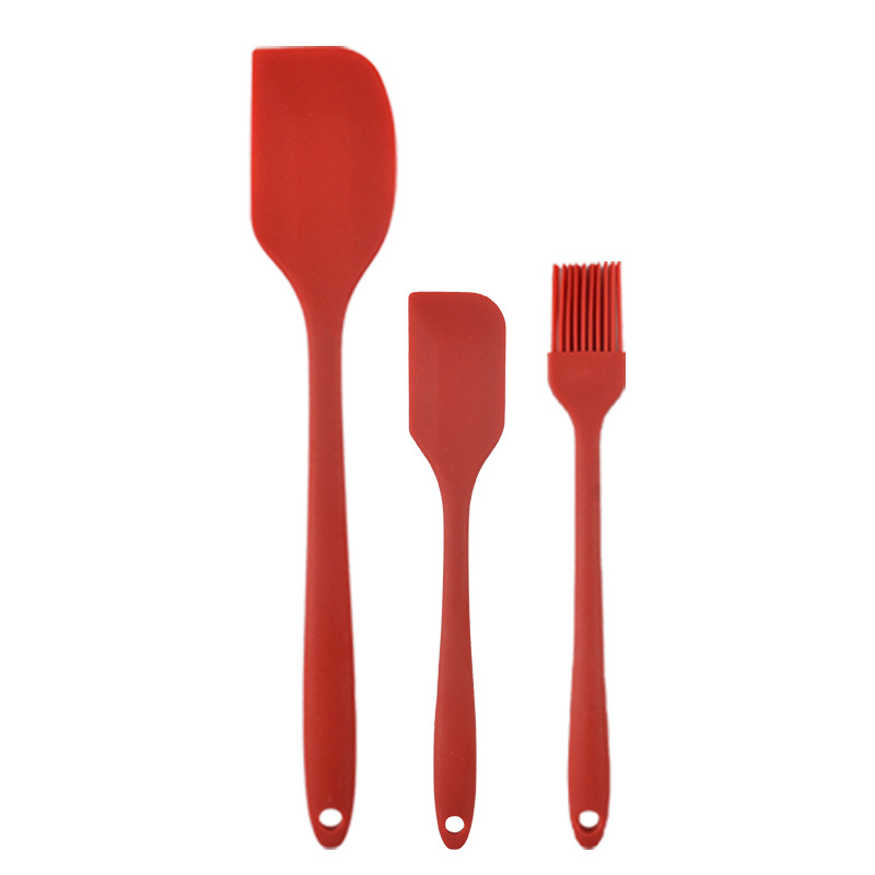 Silikon-Spachtler-Dreiteiliges Set All-in-One-Spachtler-Set Küchenbackwerkzeuge Kuchencremes-Spachtler Silikon-Ölpinsel - 7