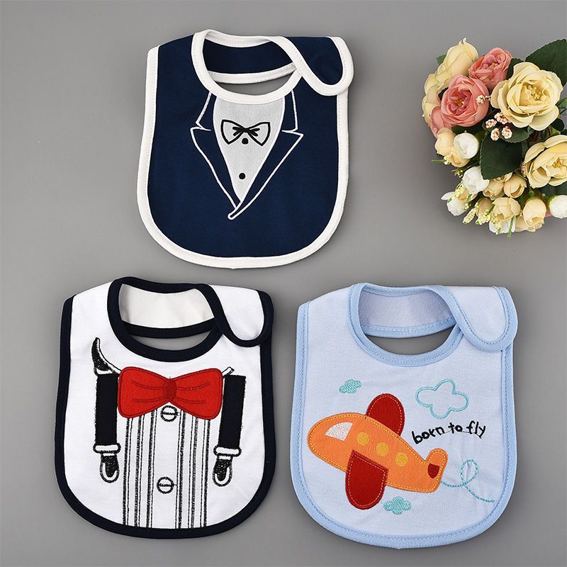 Baby Bib Drool Towel, Pure Cotton, Waterproof, Four Seasons - 1