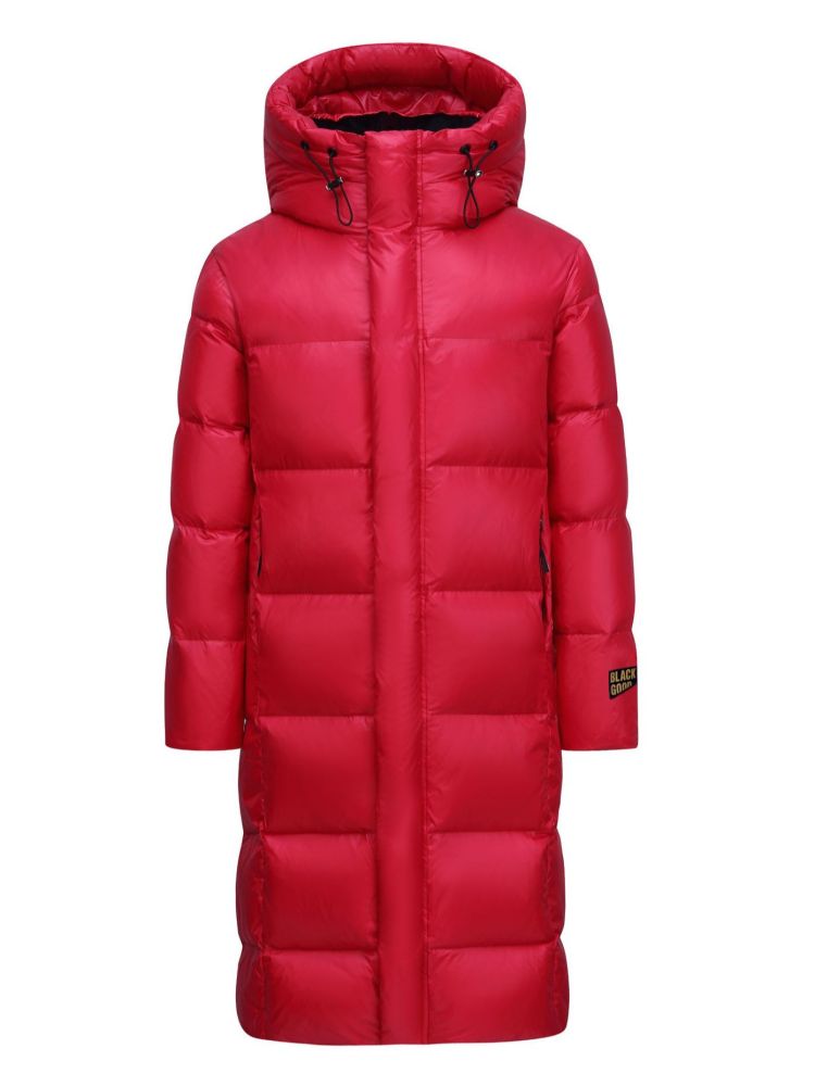 Schwarz-Gold 2026 Daunenjacke Paar-Unisex-Modell neues Modell knielang lang verdickt Mantel Winter 500 g Gänsedaunen