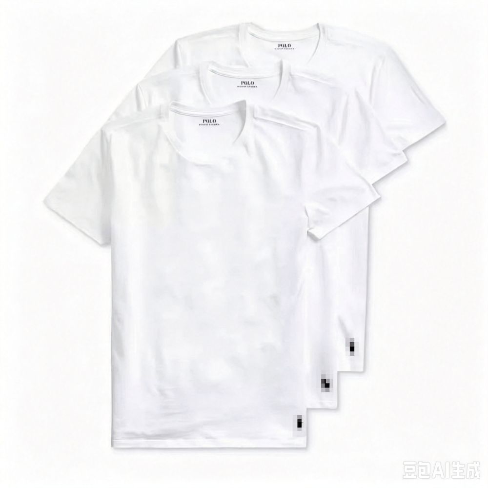 Polo Cross-Border Little Horse Embroidered Classic Men's Cotton Crew Neck T-Shirt 230 Heavyweight