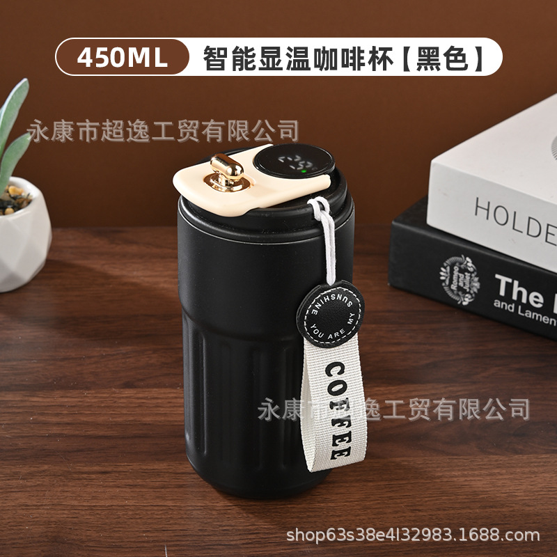 Smart 316 temperature display coffee cup, stainless steel thermos mug, car special water cup, cold-keeping cup, gift mug wholesale. - 12