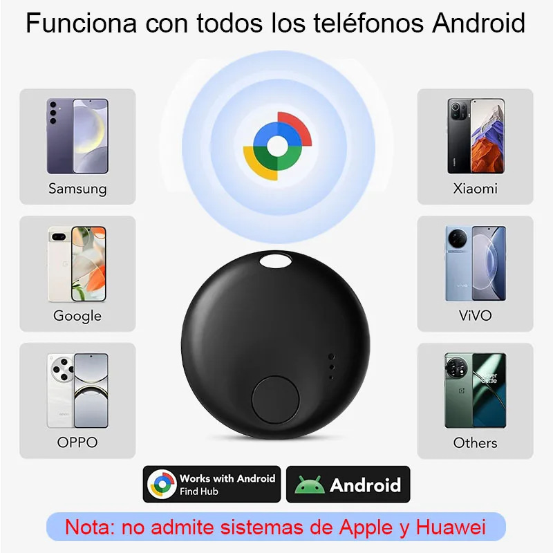 Google Android bulucu, kayıp önleyici cihaz, Find Hub, araba, eşya ve bagaj takip cihazı için uygundur.