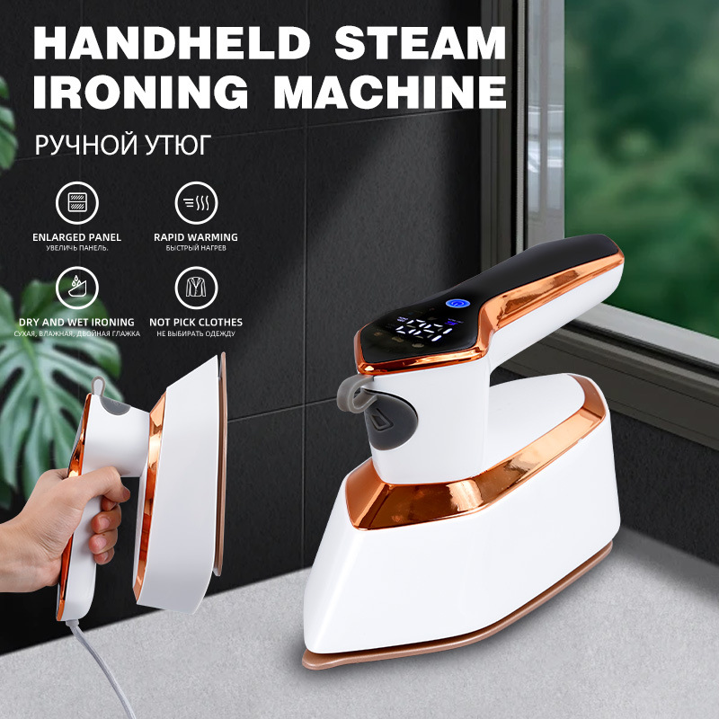 Mini Portable Steam Iron for Home and Travel, Rotating Head
