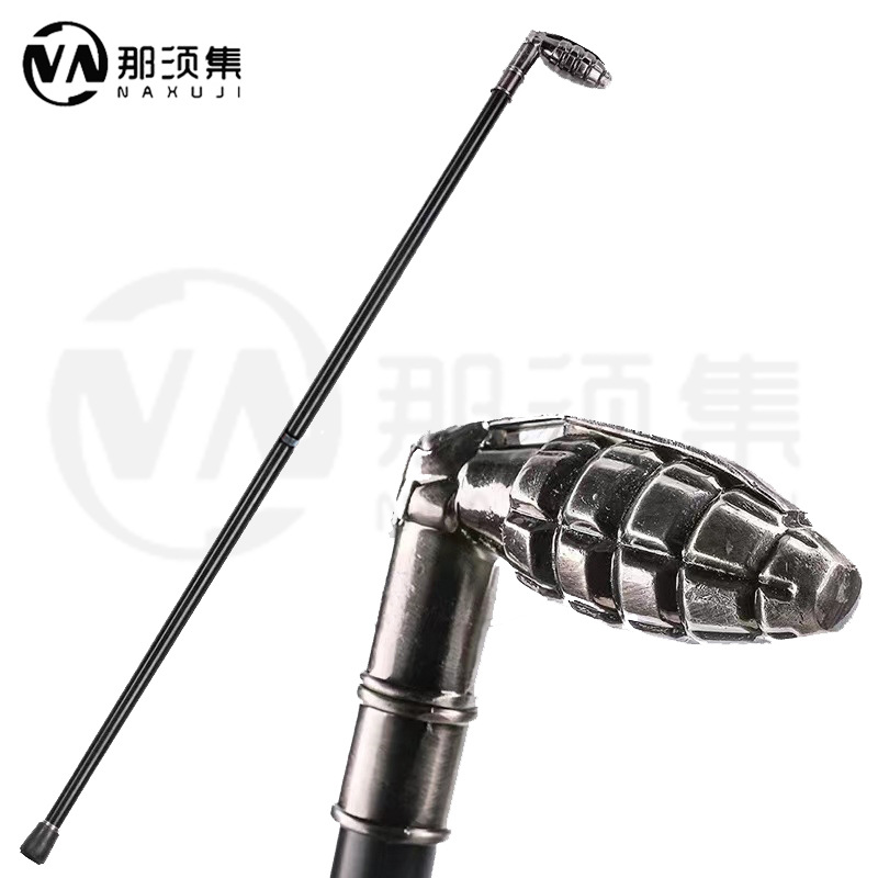 Luxury Metal Gentleman Cane with Non-Slip Tip