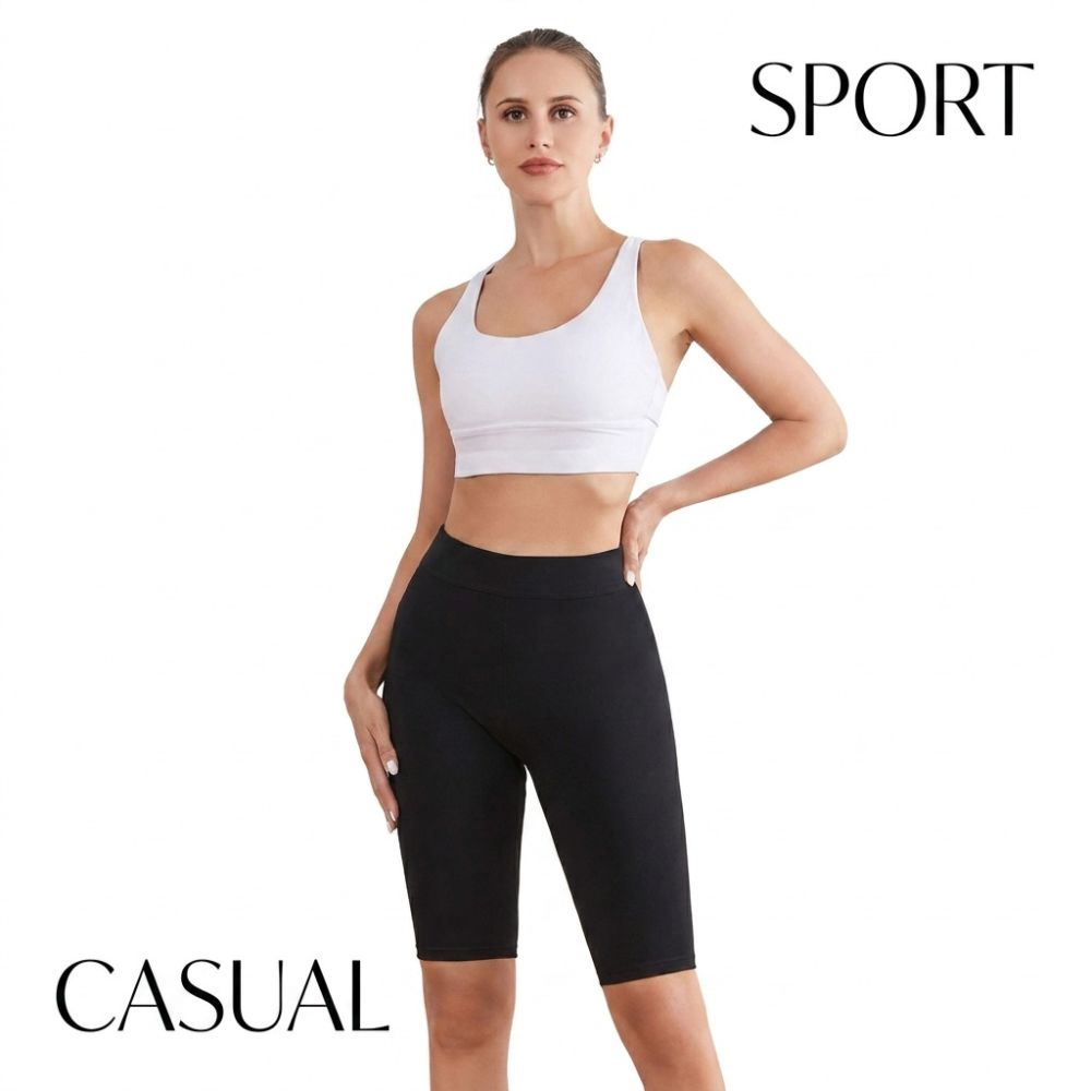 Hochtailliertes Yoga-Shorts für Damen, Bauchkontrolle, schweißabsorbierend