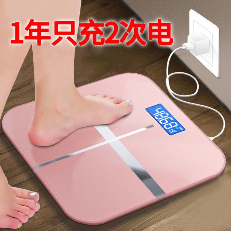 Digitale Körperwaage, USB-aufladbar, Gesundheitsmessung