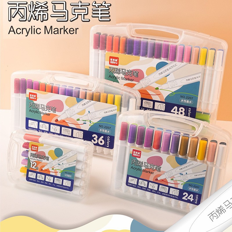 Acryl-Markerstift 100er-Set, Dreieckform
