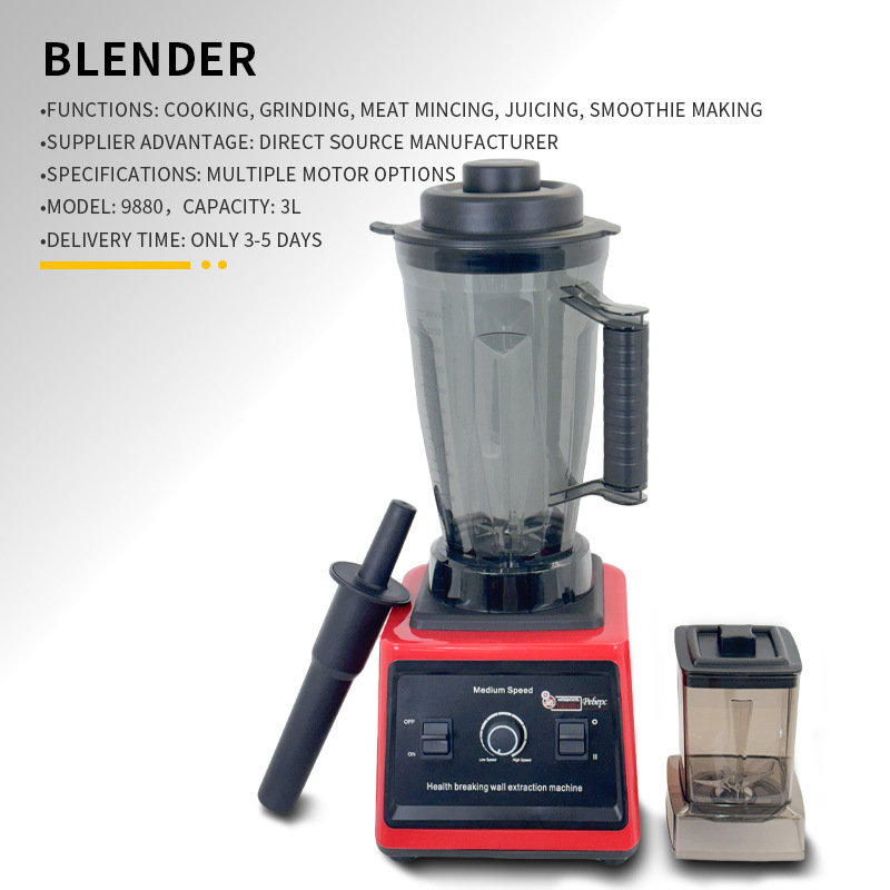 3L ticari yüksek güçlü blender çok fonksiyonlu