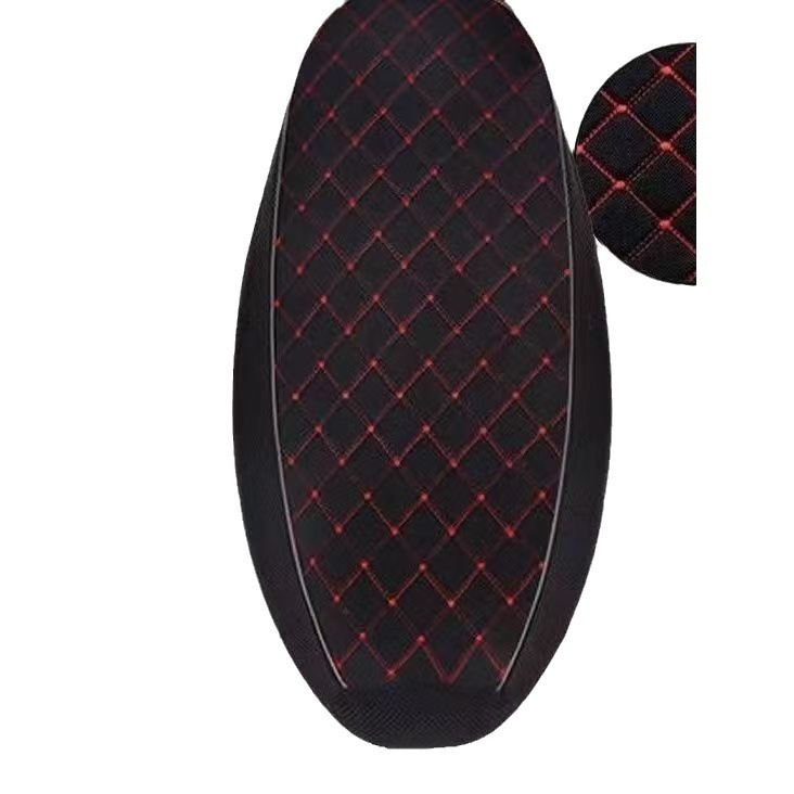 Electric Car Seat Cushion, Motorcycle Pedal Breathable Cushion Cover, Battery Car Sun Protection Breathable Fabric Checkered Seat Cushion