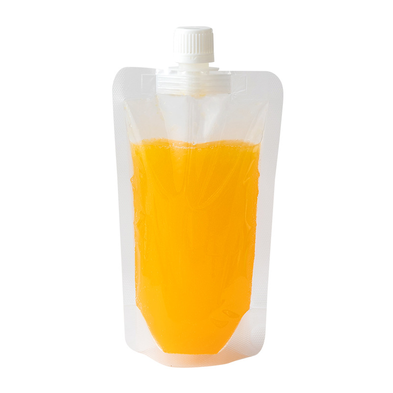 Nokta transparente Einweg-Trinkbeutel mit Saugerloch Milch Tee Joghurt Sojamilch traditionelle chinesische Medizin Flüssigkeit Verpackungsbeutel selbststehender Getränkebeutel - 6